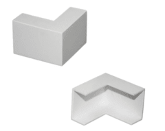 CURVA EXTERIOR PARA BANDEJA PVC 20X10