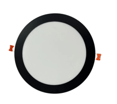 LED PANEL LIGHT 6W 6500K CIRCULAR EMBUTIDO NEGRO A-PLS-1306R