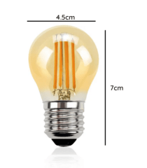 Ampolleta LED Filamento G45 