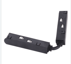 Conector Flexible para Riel Magnético - Unión de Esquina / Ángulo (48V)