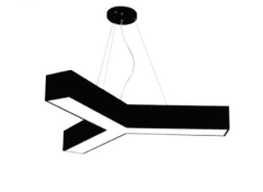 LÁMPARA NEGRA 48W FORMA Y LUZ NEUTRA