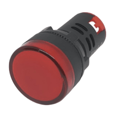 Piloto LED 22mm IP67 Rojo 24V AC/DC (>100 Lúmenes)