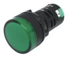 Piloto LED 22mm IP67 Verde 24V AC/DC (>100 Lúmenes)