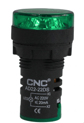 Piloto LED 16mm IP67 Verde 220VAC