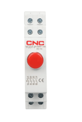 Pulsador Modular con LED Rojo YCD7 a Riel DIN (2NO+1NC) 220V