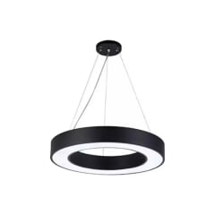 LAMPARA LED COLGANTE REDONDO 30W 6500K NEGRO