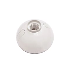 PORTALÁMPARA TIPO PLAFÓN, OVALADO, TERMOPLÁSTICO, E27, 4A, 250V, BLANCO