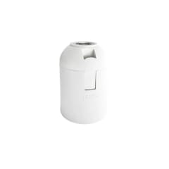 PORTALÁMPARA ESTANDAR, TERMOPLÁSTICO, E27, 4A, 250V, BLANCO