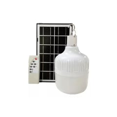 AMPOLLETA BULB C/PANEL SOLAR 50W IP65 6500K CABLE 3MTS EXTERNO + 5MTS INTERNO
