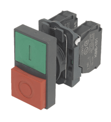 PULSADOR PARTIR/PARAR 22MM 1NO 1NC IP40