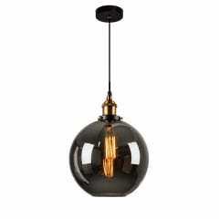 LÁMPARA COLGANTE MODELO ATLAS SMOKE  1XE27