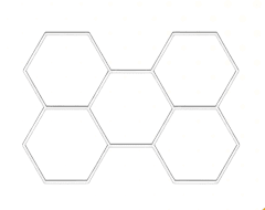 T5 TUBO LED CON BASE V-T5-0407 7W 6500K 0.45M KIT  HEXAGONO
