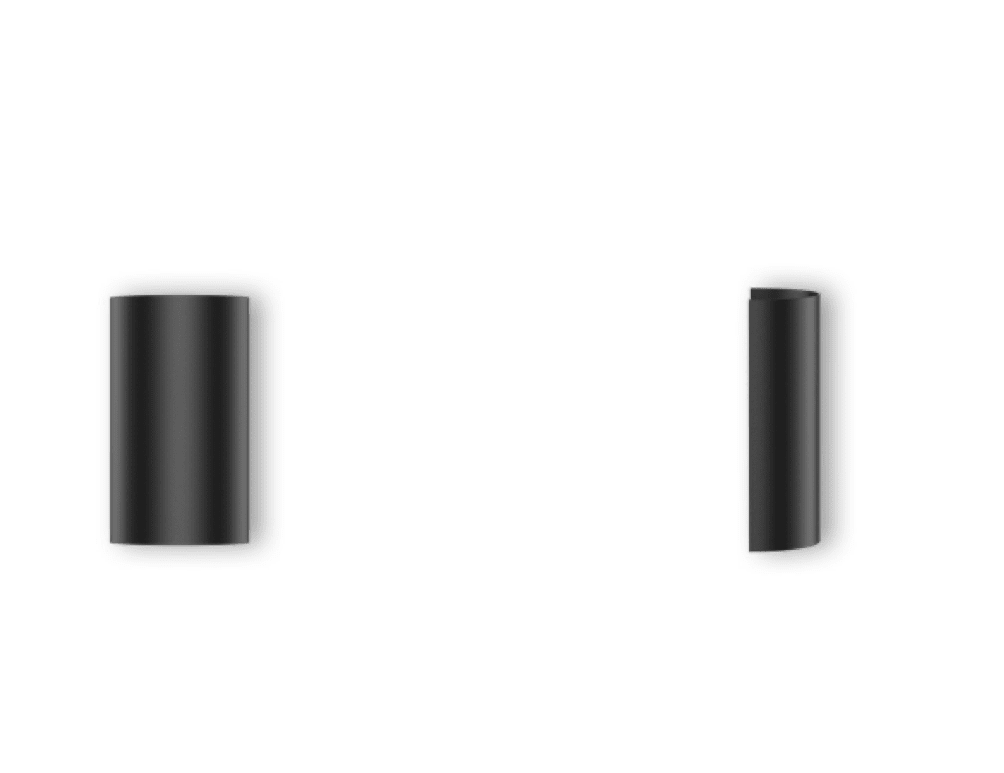 APLIQUE LED DE PARED NEGRO 8W2
