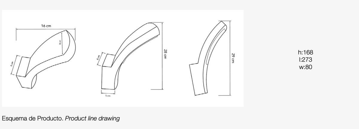 Aplique LED Exterior MIR 12,5W IP54 Gris Oscuro – Luz Cálida2