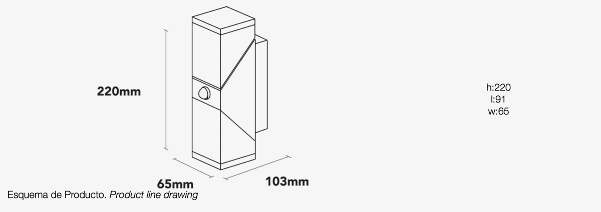 Aplique LED Exterior con Sensor PIR Plateado 2 Focos 12,5W Luz cálida2