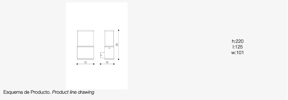 Aplique LED Exterior 9W Luz cálida Gris Oscuro2