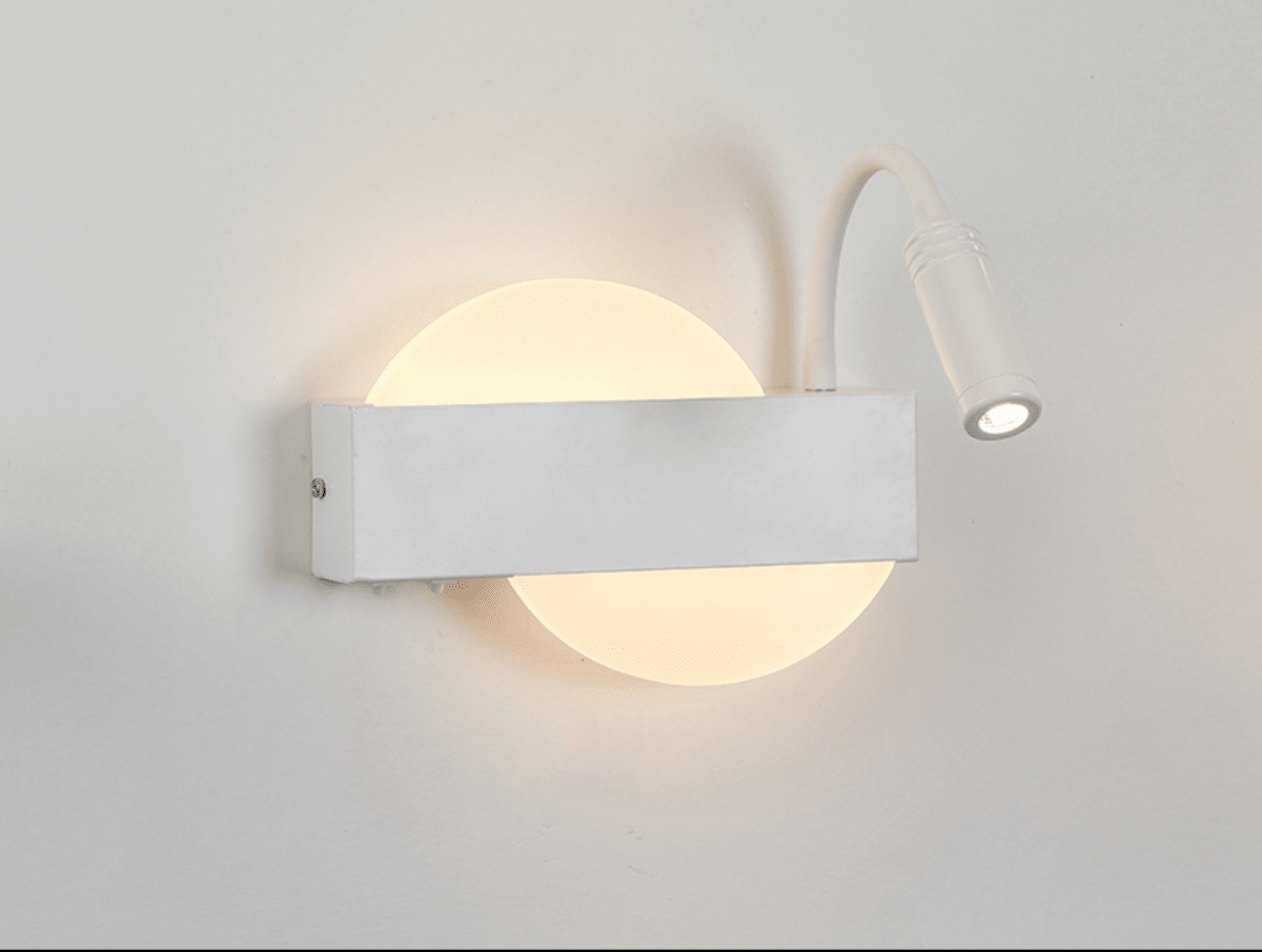 Aplique Blanco 6W+3W Luz Cálida (3000k) 0