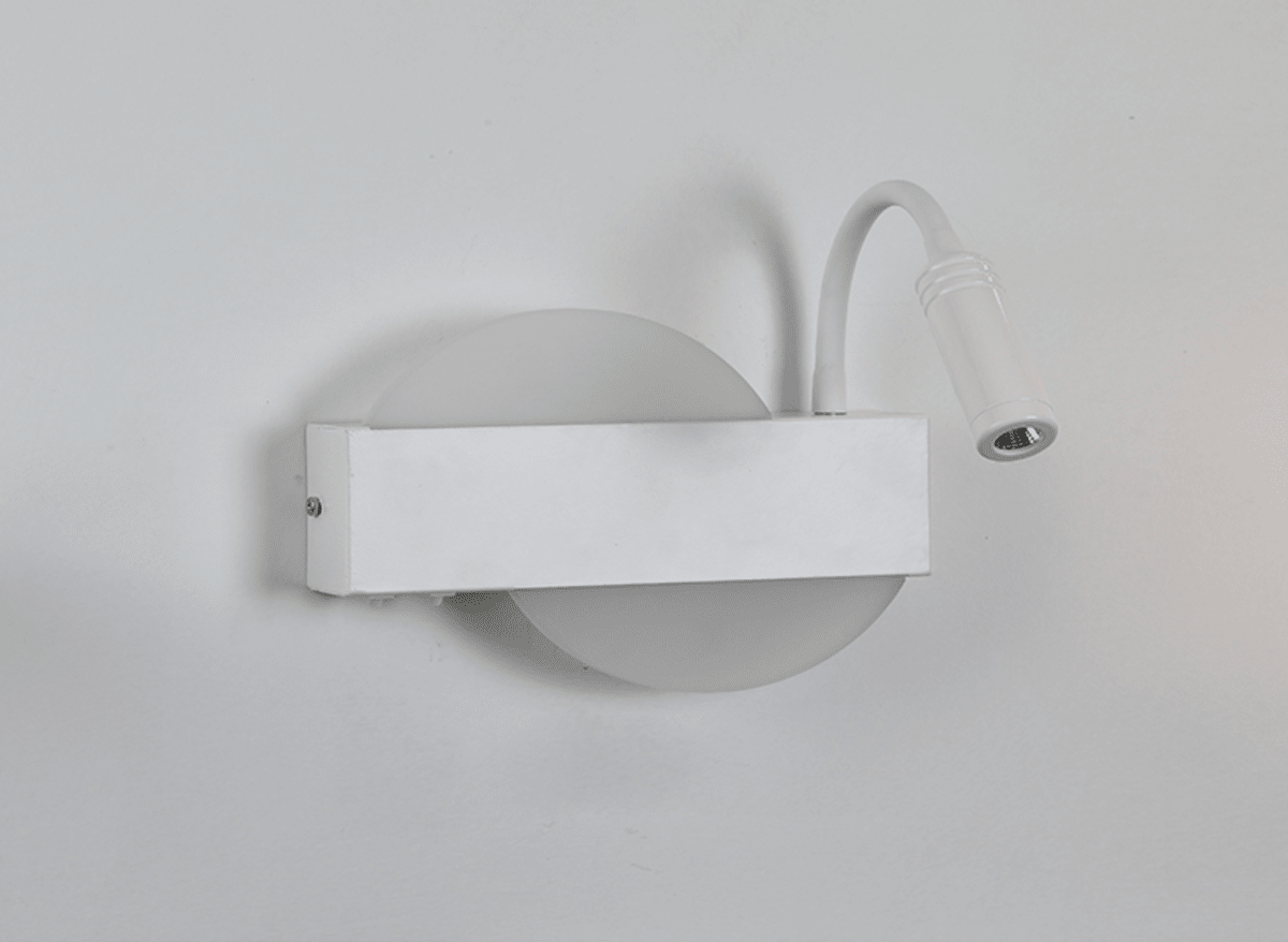 Aplique Blanco 6W+3W Luz Cálida (3000k)2