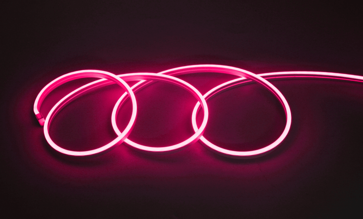 Cinta LED Neón 12V 5M Rosado IP652