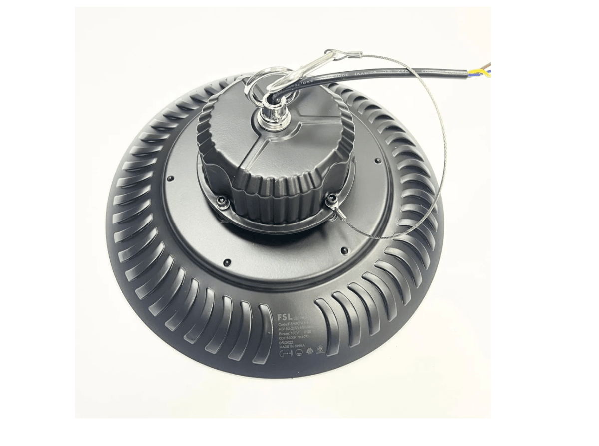 Campana Industrial LED UFO 100W 6500K Luz Fría IP20 Interior3