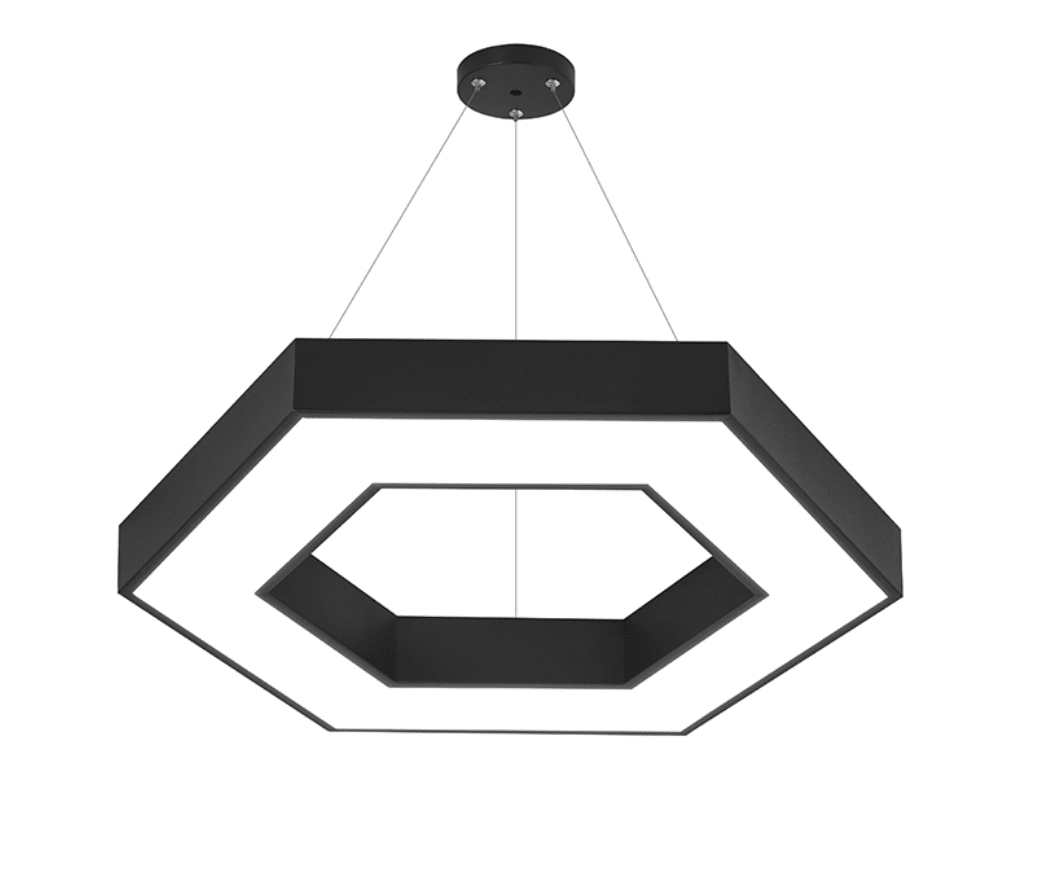 Lámpara LED Colgante Hexagonal 600 mm – 42W CCT Regulable 0