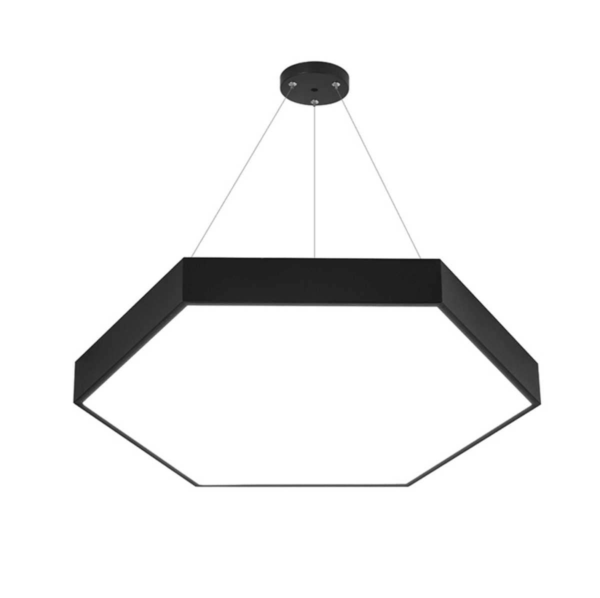 Lámpara LED Colgante Hexagonal 600mm 50W CCT Regulable Aluminio 0