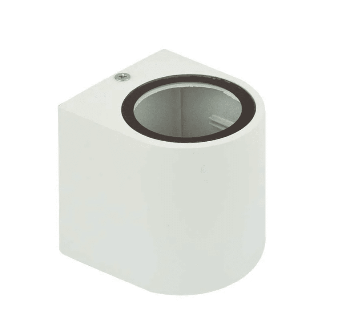 Aplique LED Cilíndrico 1xGU10 Blanco IP54 Interior Exterior 35W 0