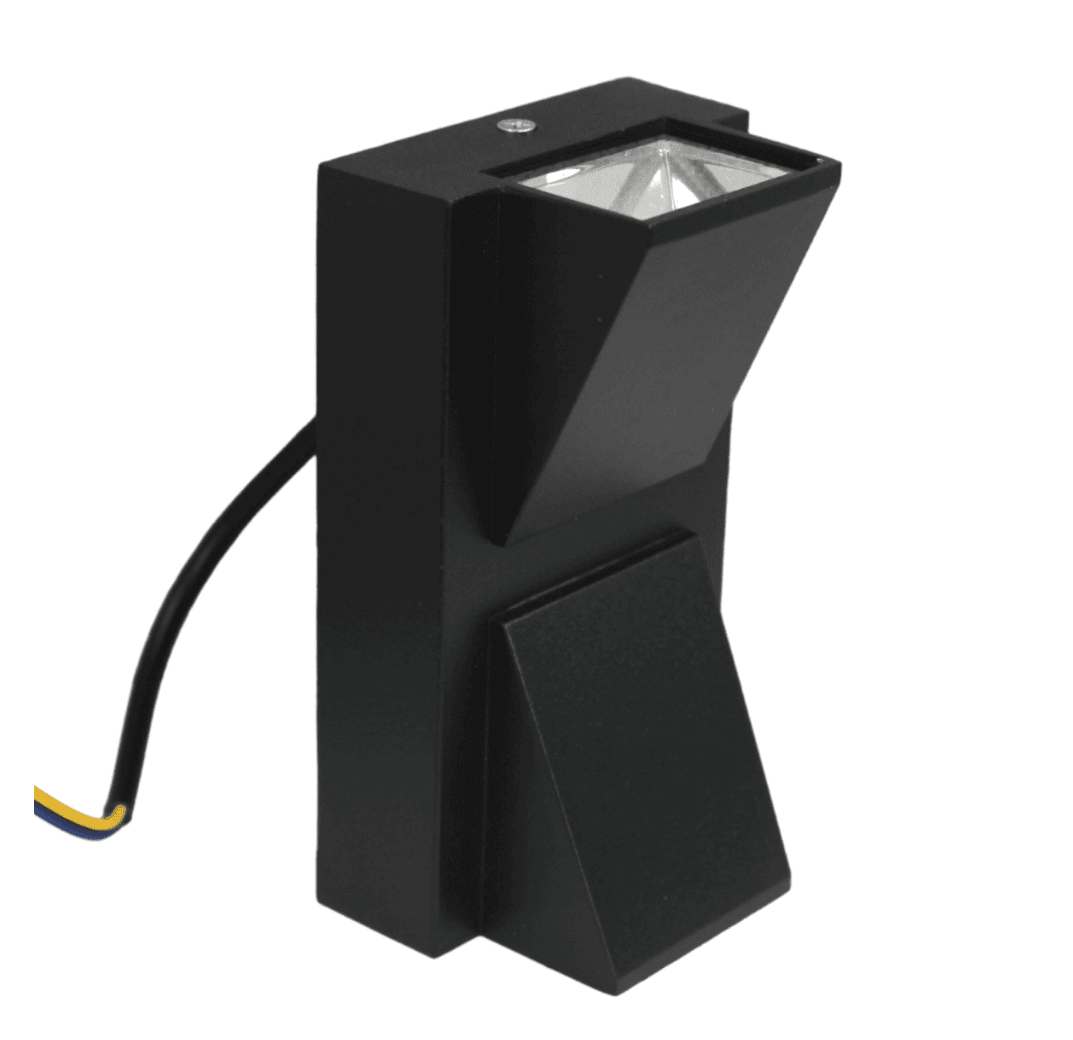 Aplique de Pared LED Bidireccional 2x3W 3000K IP65 Negro | Exterior 0