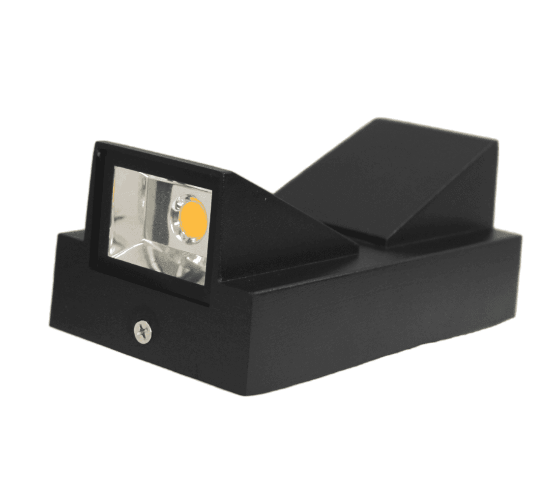 Aplique de Pared LED Bidireccional 2x3W 3000K IP65 Negro | Exterior2