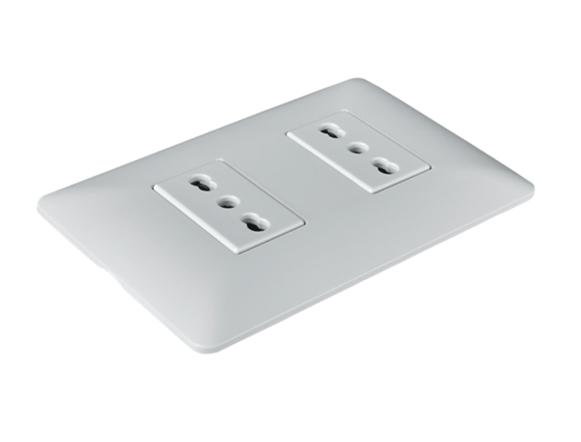 Enchufe Doble Bipaso 10A/16A 250V2