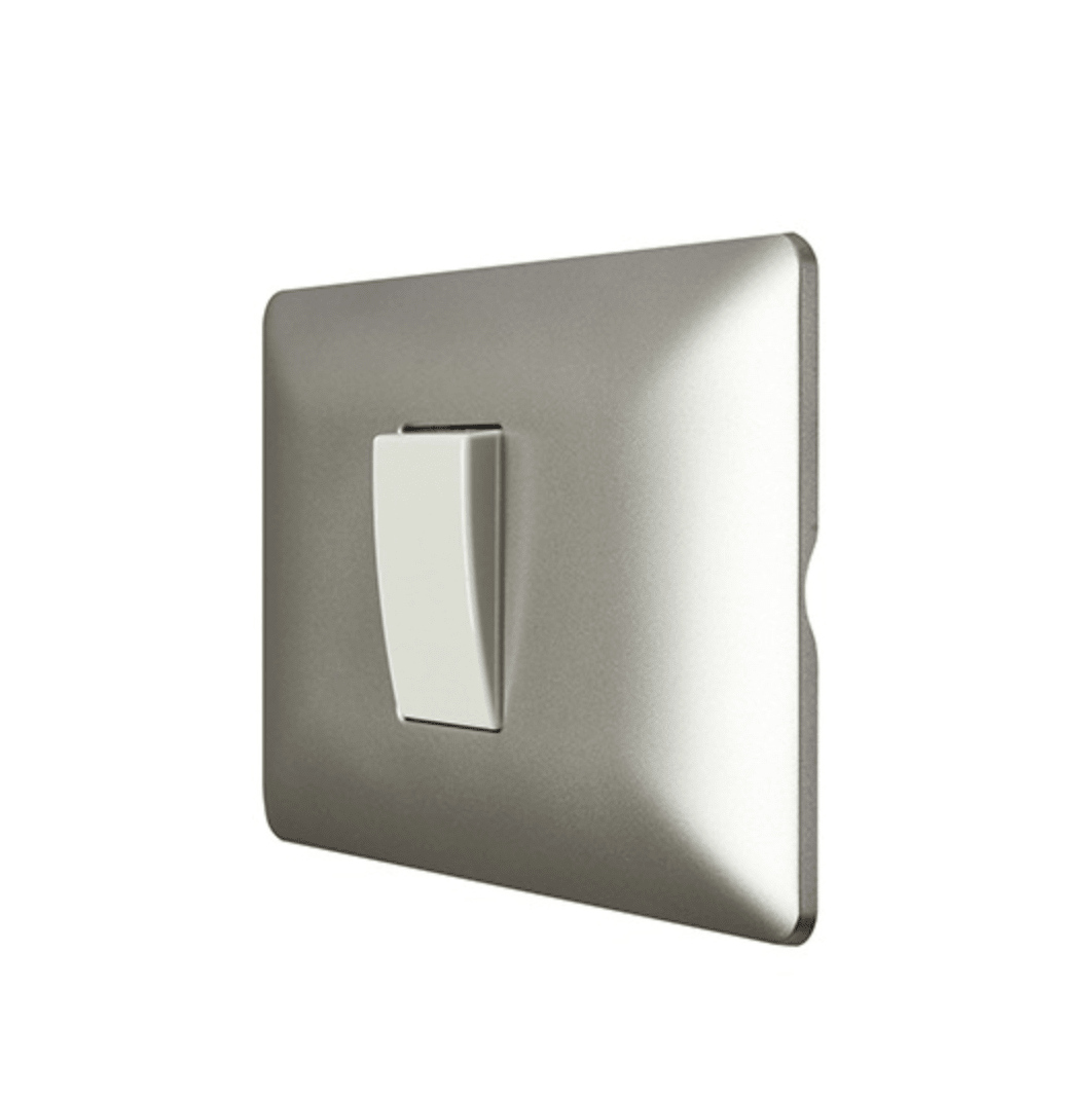 Interruptor Simple Champagne 10A 250V (9/12)3