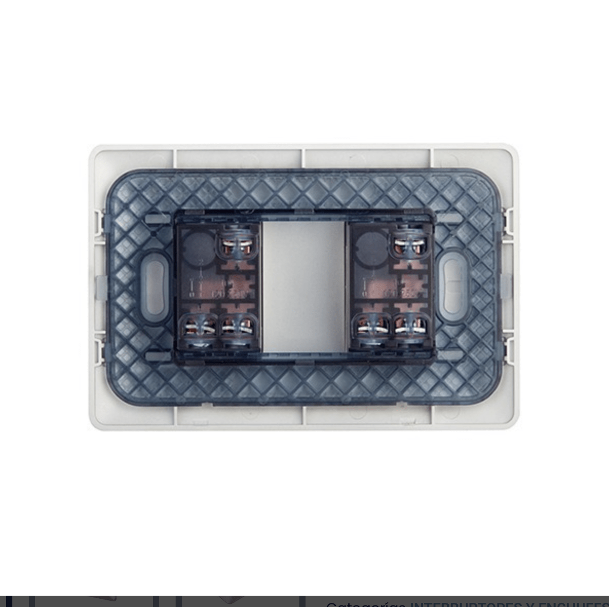 Interruptor Doble Champagne 16A 250V (9/15)3