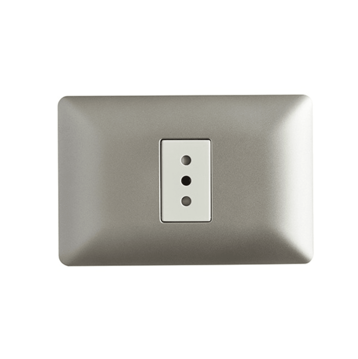 Enchufe Simple Champagne 10A 250V 0