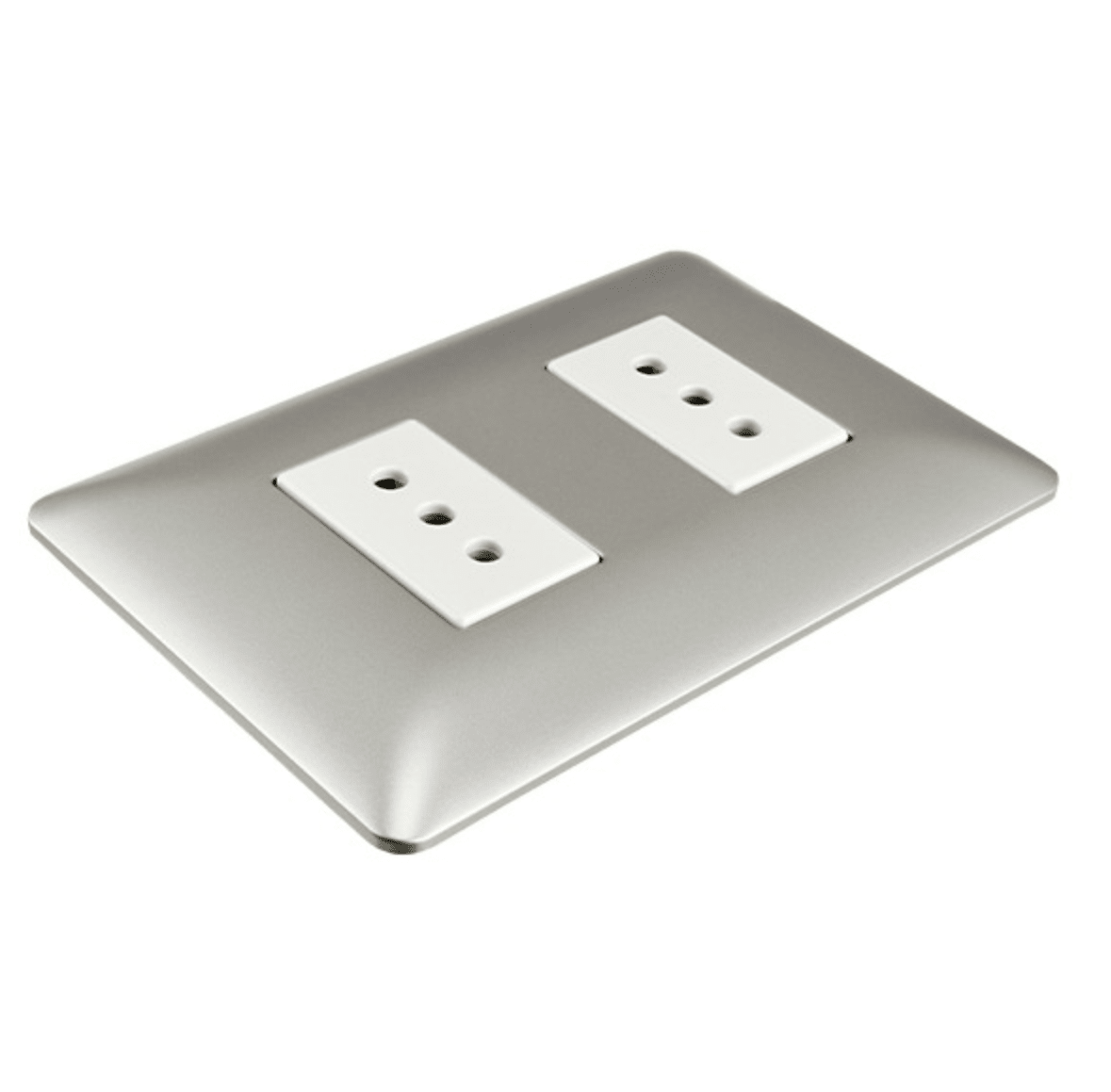 Enchufe Doble Champagne 10A 250V3