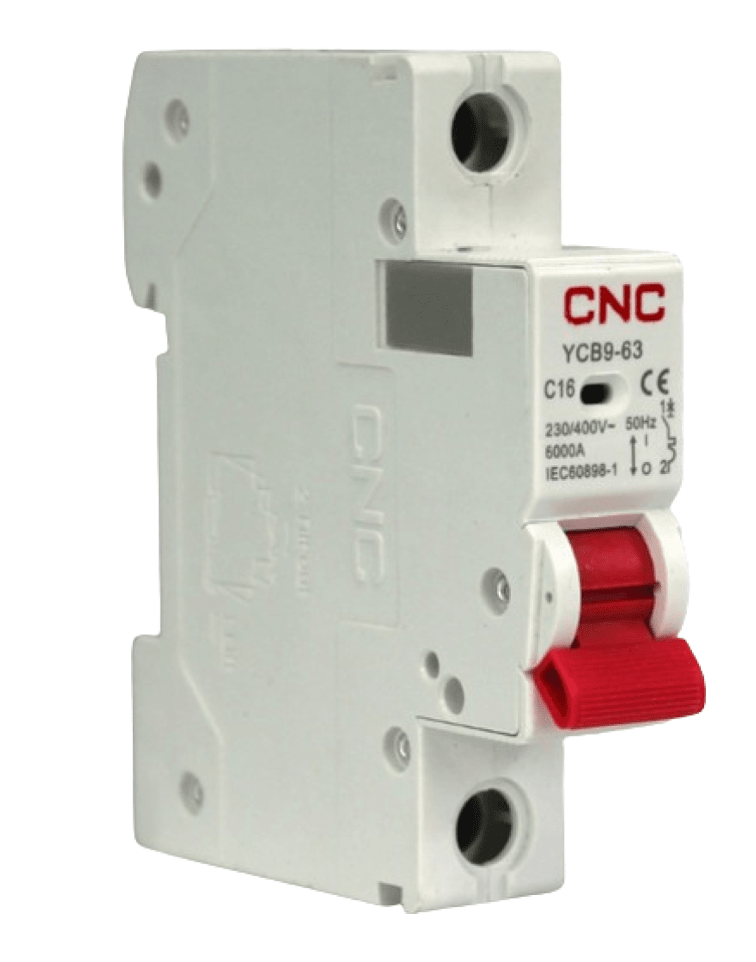 INTERRUPTOR TERMOMAGNÉTICO 1P CURVA C 16A 6kA2