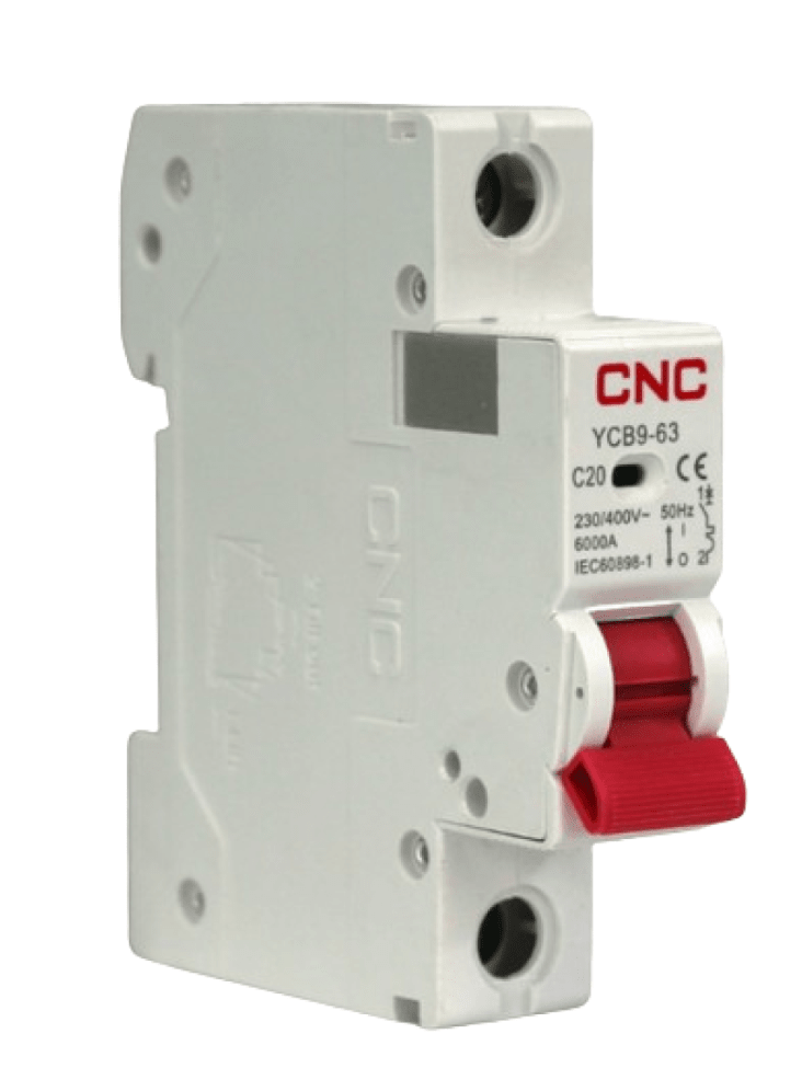 INTERRUPTOR TERMOMAGNÉTICO 1P CURVA C 20A 6kA2