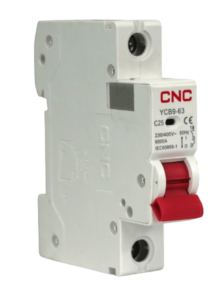 INTERRUPTOR TERMOMAGNÉTICO 1P CURVA C 25A 6kA2