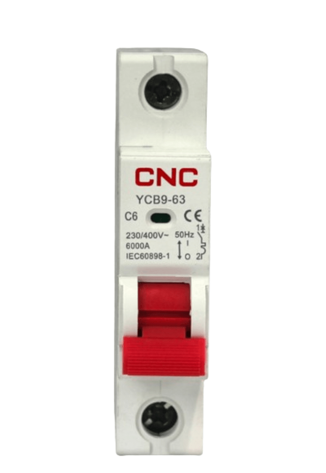 INTERRUPTOR TERMOMAGNETICO 1P C 6A 6KA 0