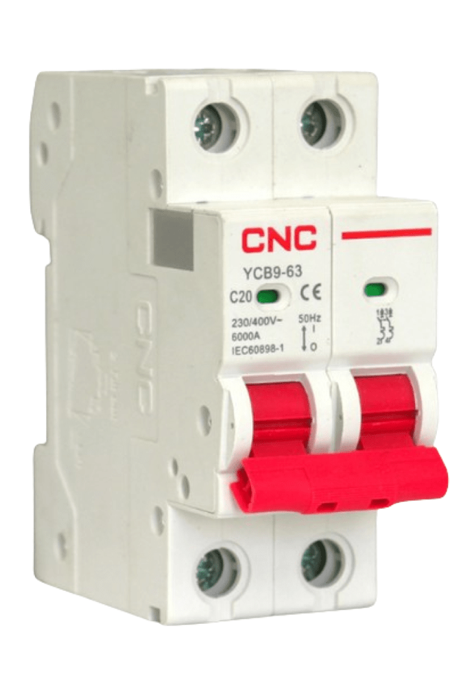 INTERRUPTOR TERMOMAGNETICO 2P 20A 6KA2