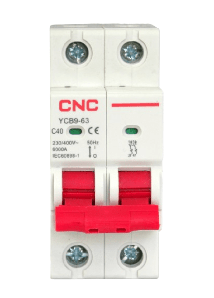 INTERRUPTOR TERMOMAGNETICO 2P 40A 6KA 0