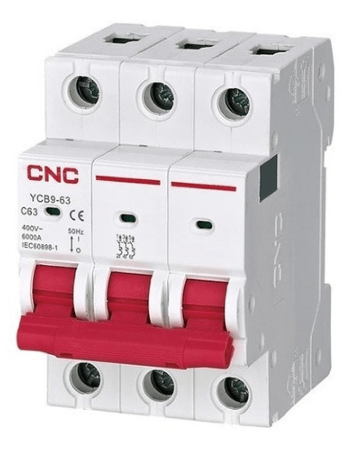 INTERRUPTOR TERMOMAGNETICO 3P C 16A 6KA 0