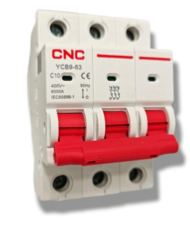 INTERRUPTOR TERMOMAGNÉTICO 3P C 25A 6KA2