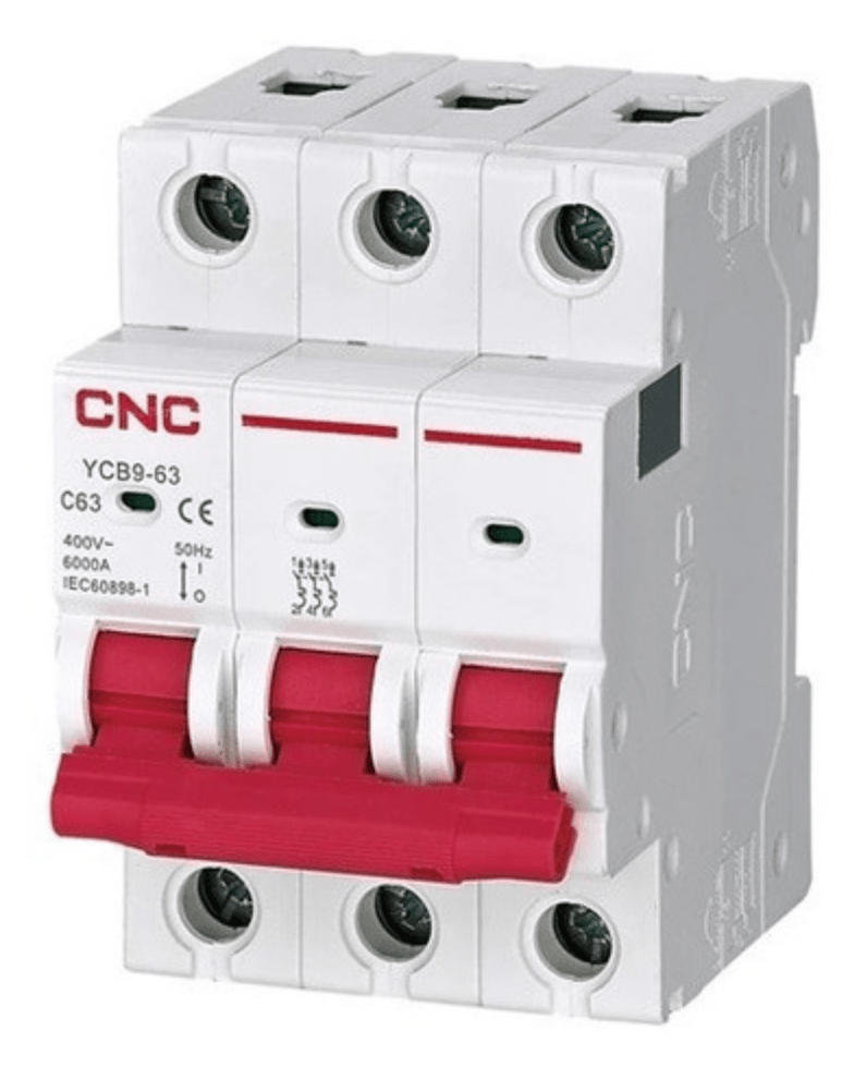 INTERRUPTOR TERMOMAGNÉTICO 3P C 40A 6KA 0