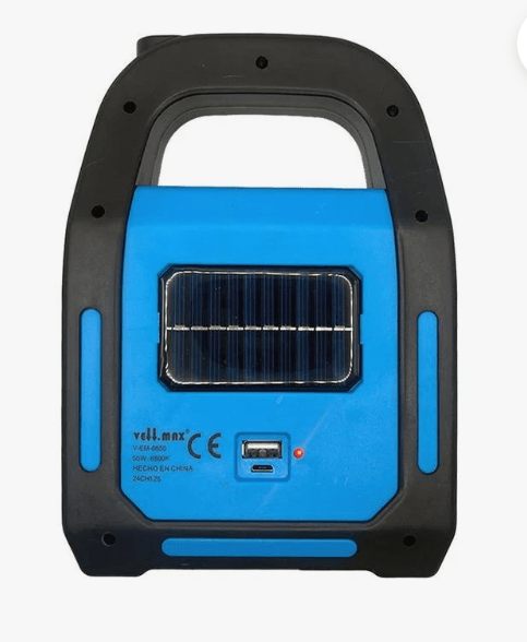 LINTERNA LED SOLAR USB 50W 6500K V-EM-68501