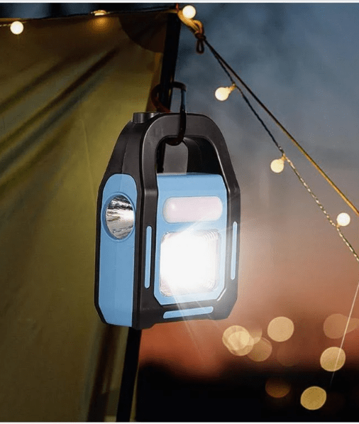 Linterna LED Solar 3 en 1 USB/C Recargable Luz Fría2