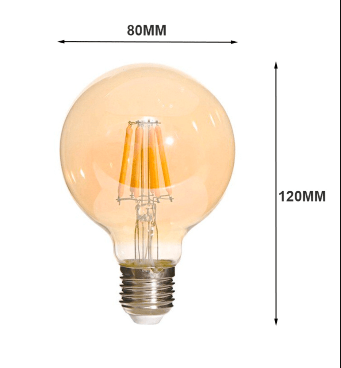 Ampolleta LED Filamento G80 