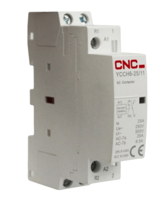 Contactor Modular 25A 1NO+1NC (1 Polo) - Formato Slim2