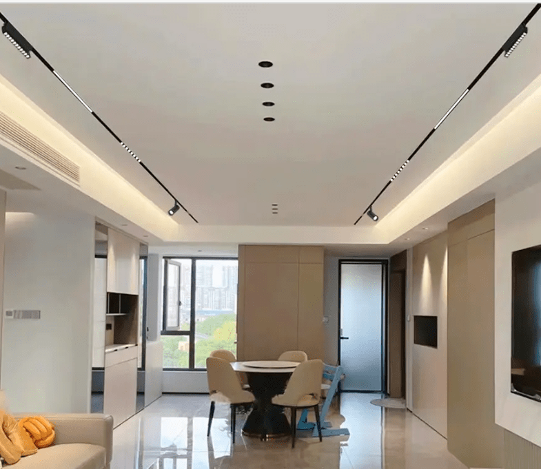 Foco Lineal Plegable LED 12W Riel Magnético 48V - Ajustable 180° (CRI90)2