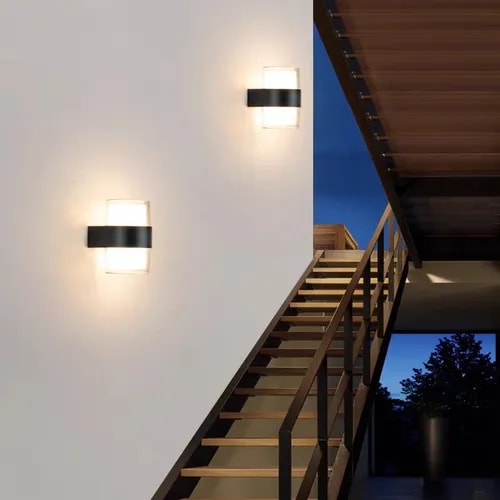 Aplique LED Acrílico Redondo 9W Exterior Interior Decorativo2