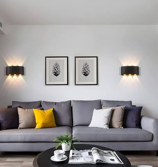 Aplique LED Triple Exterior Muro 6W Luz Cálida IP652